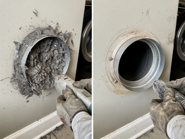 Professional clogged vent cleaning by Rocky River Dryer Vent Cleaning in Rocky River